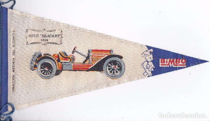 Banderines de colecci&oacute;n: BANDERIN DE BIMBO DE LA HISTORIA DEL AUTOMOVIL COCHE STUZ BEACART DEL A&Ntilde;O 1914