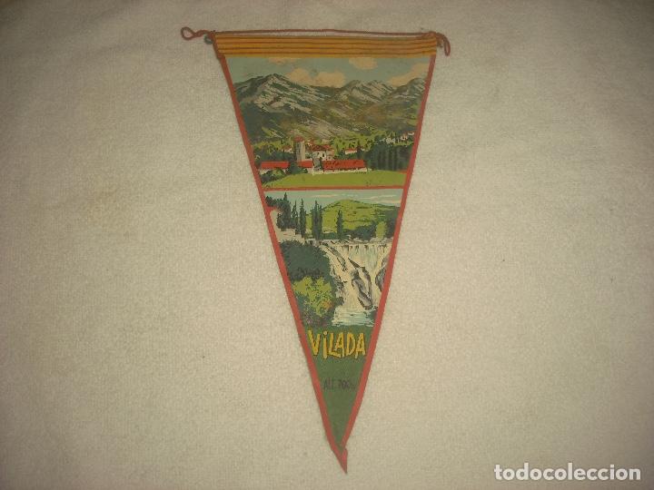 Fanions de collection: VILADA , ANTIGUO BANDERIN EN TELA