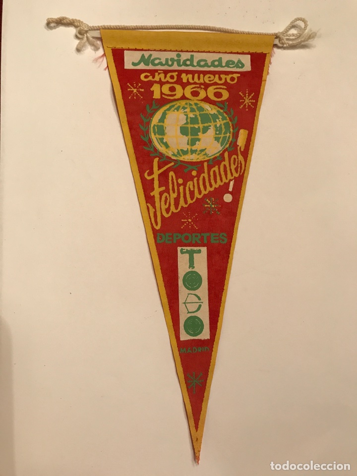 Collection pennants: Banderin &rdquo;NAVIDADES A&Ntilde;O NUEVO 1966&rdquo;