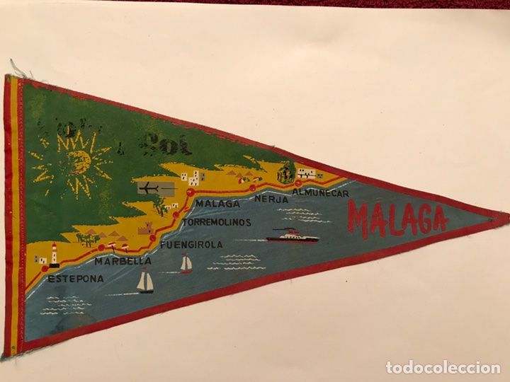 Collection pennants: Bander&iacute;n &rdquo;RECUERDO COSTA DEL SOL&rdquo; Malaga.(a.50/60)