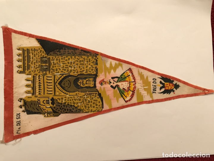 Sammlung von Wimpeln: Banderin &rdquo;Recuerdo Pta.,del Sol&rdquo;TOLEDO (a.50/60)