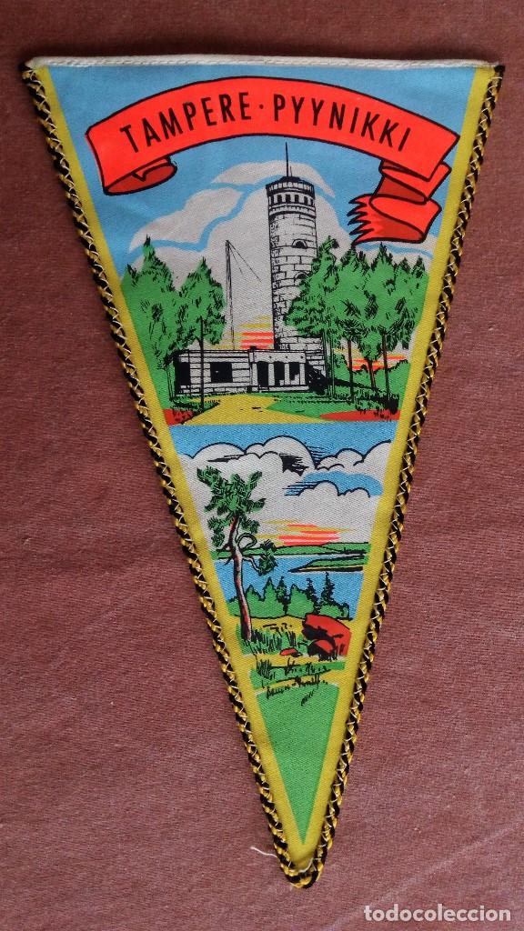 Fanions de collection: BANDERIN TAMPERE-PYYNIKKI - FINLANDIA, MEDIDAS 27 X 16 CM