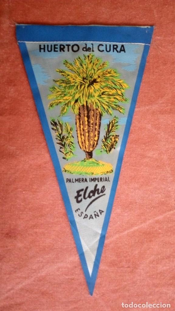 Fanions de collection: BANDERIN HUERTO DEL CURA, PALMERA IMPERIAL ELCHE, MEDIDAS 27 X 16 CM