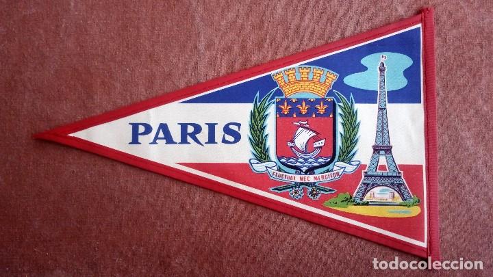 Fanions de collection: BANDERIN PARIS, NOTRE- DAME  , MEDIDAS 24 X 14 CM