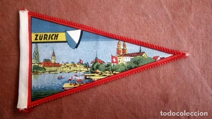 Fanions de collection: BANDERIN ZURICH - FLUCHAFEN , MEDIDAS 19 X 12 CM