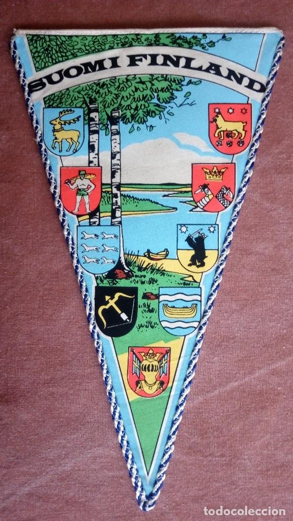 Fanions de collection: BANDERIN SUOMI FINLANDIA , MEDIDAS 26 X 15 CM