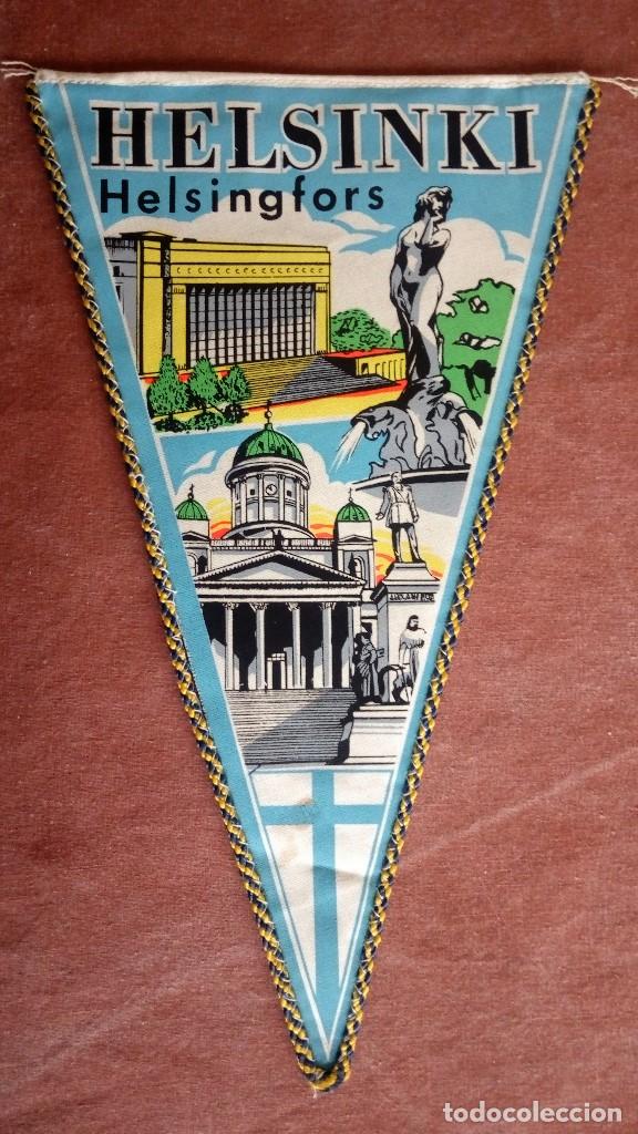 Fanions de collection: BANDERIN HELSINKI , MEDIDAS 27 X 16 CM