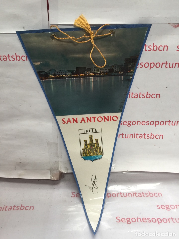 Fanions de collection: Antiguo banderin de San Antonio de Ibiza