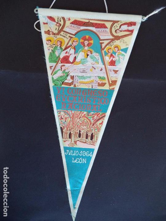 Banderines de colecci&oacute;n: VI CONGRESO EUCARISTICO, NACIONAL.1964 LEON