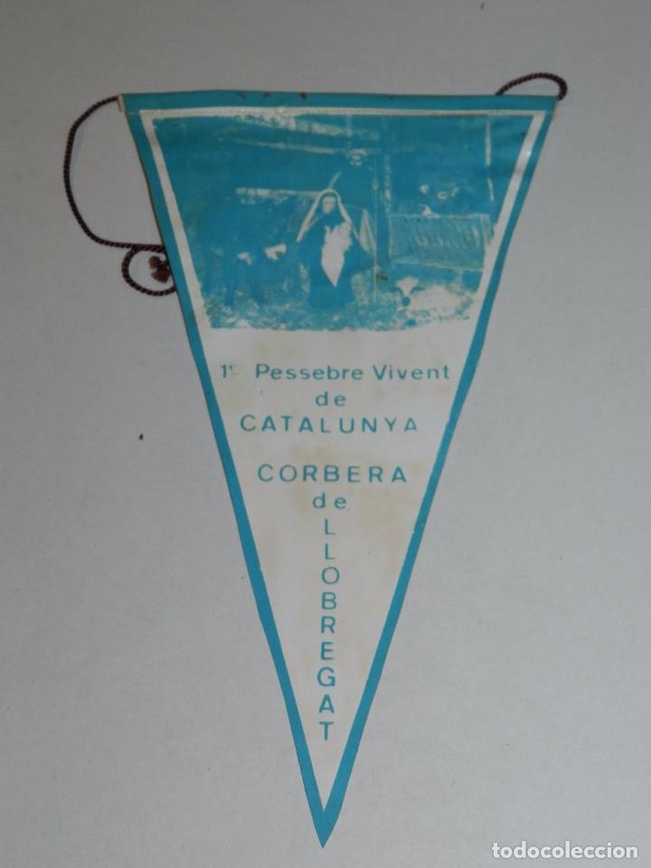Fanions de collection: (M) BANDERIN 1 PESSEBRE VIVENT DE CATALUNYA , CORBERA DE LLOBREGAT