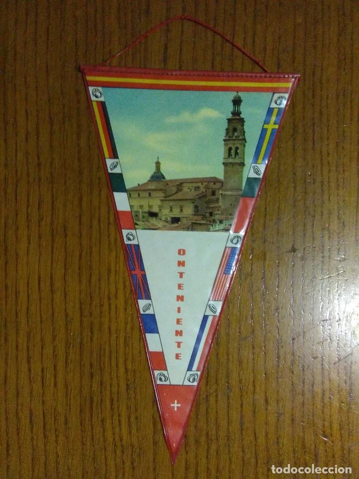 Galhardetes de cole&ccedil;&atilde;o: BANDERIN ONTENIENTE,ONTINYENT A&Ntilde;OS 60-70 COMO NUEVO!!!