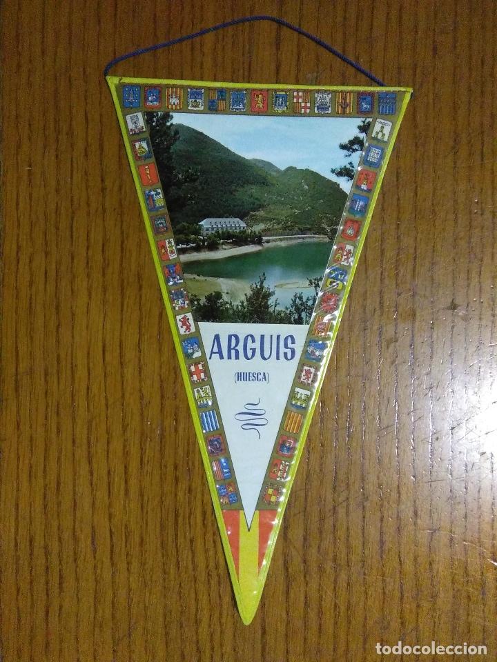 Galhardetes de cole&ccedil;&atilde;o: BANDERIN DE ARGUIS (HUESCA) PANTANO DE ARGUIS_A&Ntilde;OS 60-70 COMO NUEVO!!!