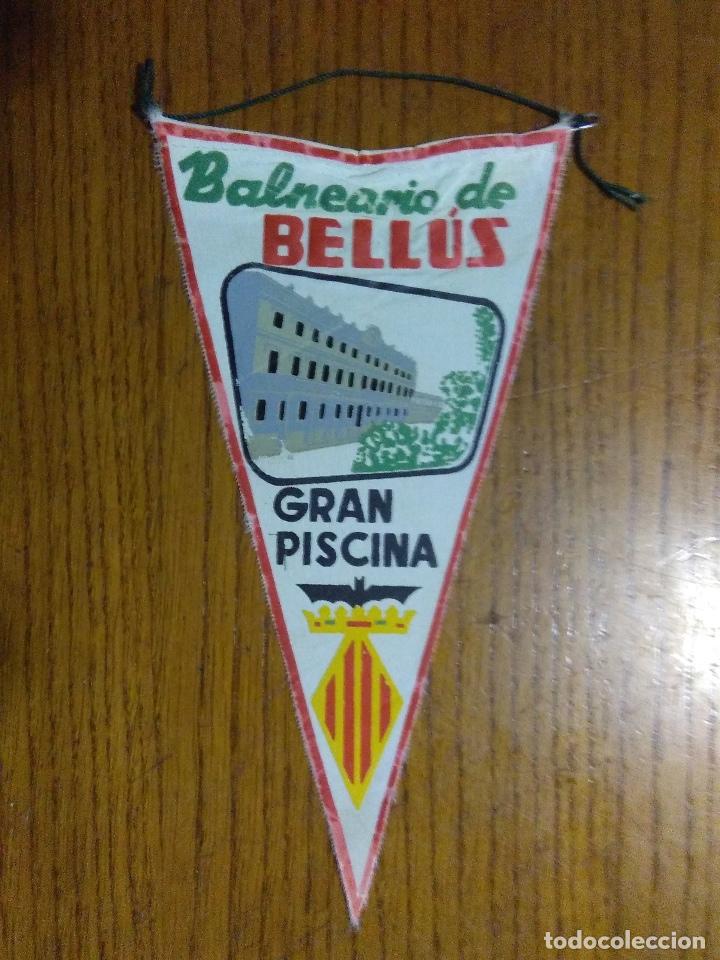Sammlung von Wimpeln: BANDERIN EN TELA BALNEARIO DE BELLUS, VALENCIA. A&Ntilde;OS 60