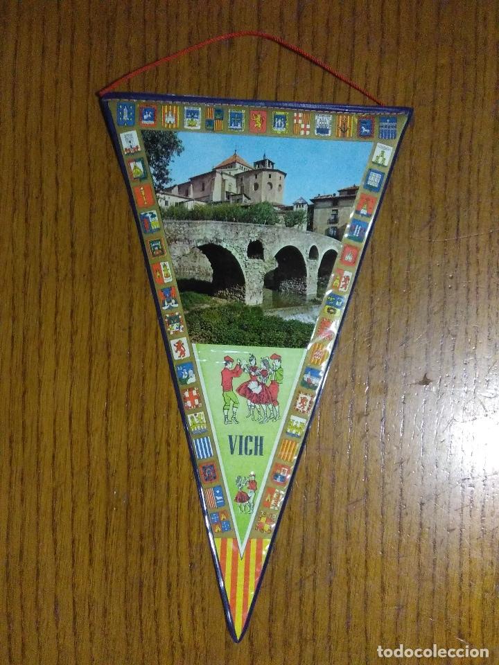Sammlung von Wimpeln: BANDERIN VICH (GERONA) A&Ntilde;OS 60_COMO NUEVO!!