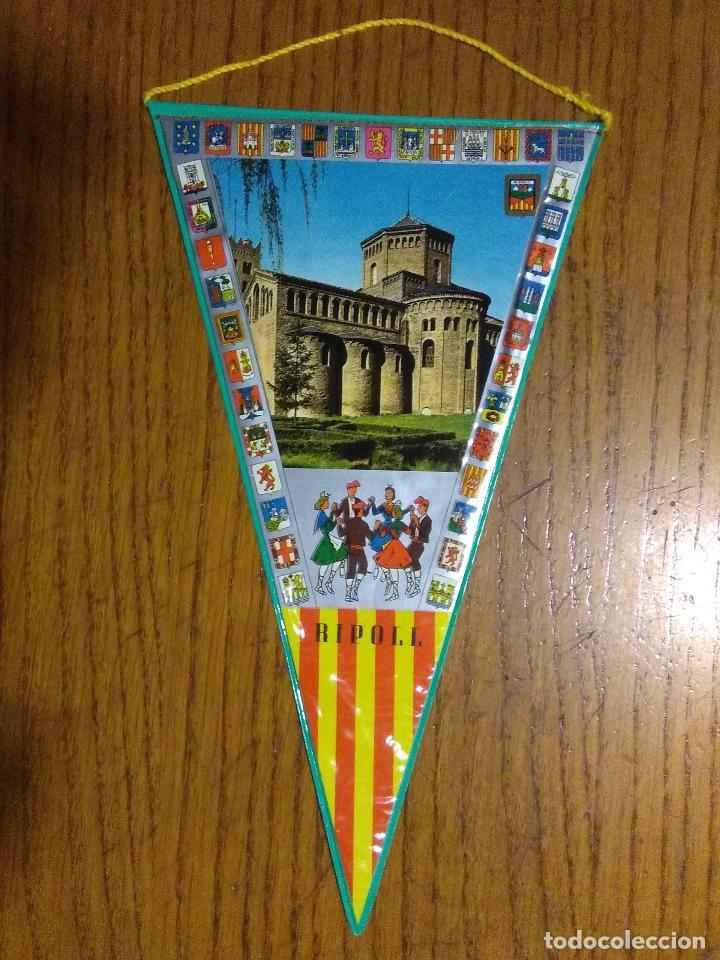 Galhardetes de cole&ccedil;&atilde;o: BANDERIN DE RIPOLL(GIRONA) MONESTIR DE RIPOLL,SARDANA A&Ntilde;OS 60 COMO NUEVO!!!