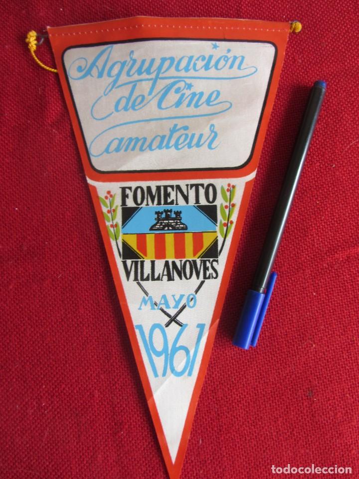 Banderines de colecci&oacute;n: BANDER&Iacute;N FOMENTO VILANOV&Eacute;S. AGRUPACI&Oacute;N DE CINE AMATEUR. MAYO 1961