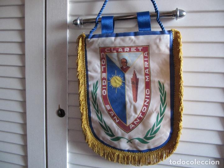 Fanions de collection: ANTIGUO BANDERIN COLEGIO SAN ANTONIO MARIA CLARET-SEVILLA