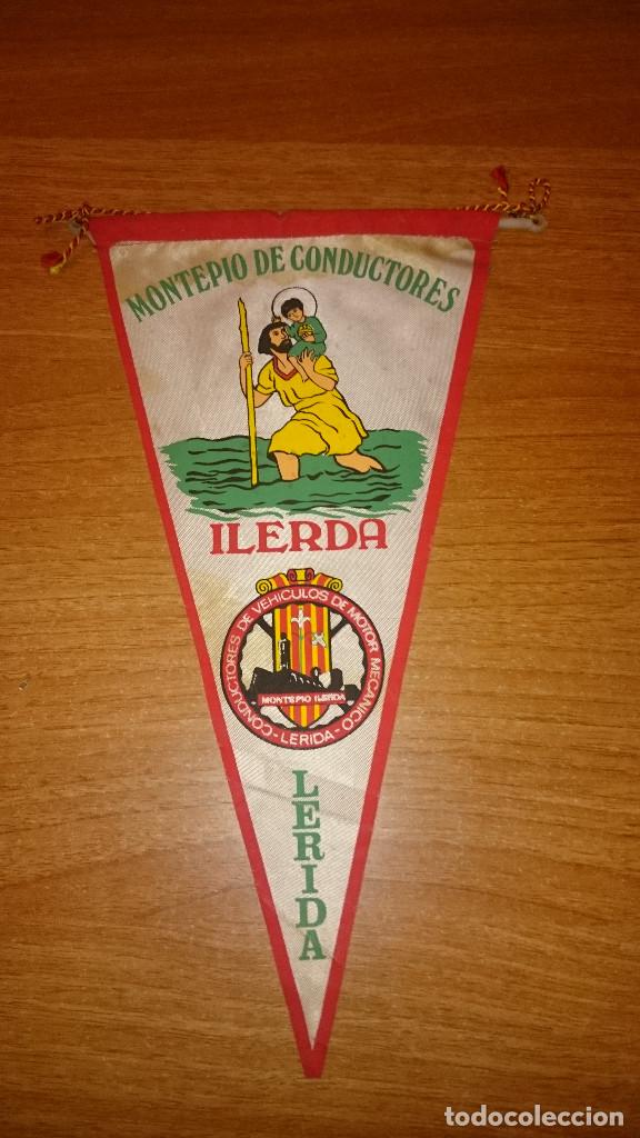 Banderines de colecci&oacute;n: BANDERIN DE MONTEPIO DE CONDUCTORES -ILERDA- LERIDA