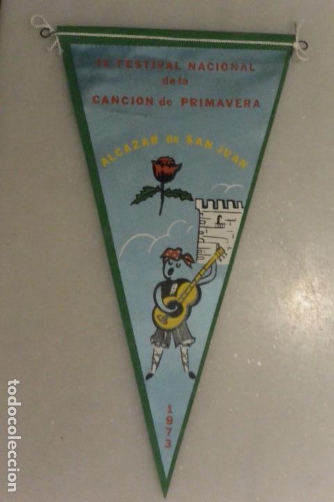 Bandierine di collezione: BANDERIN IX FESTIVAL CANCION PRIMAVERA ALCAZAR SAN JUAN 1973