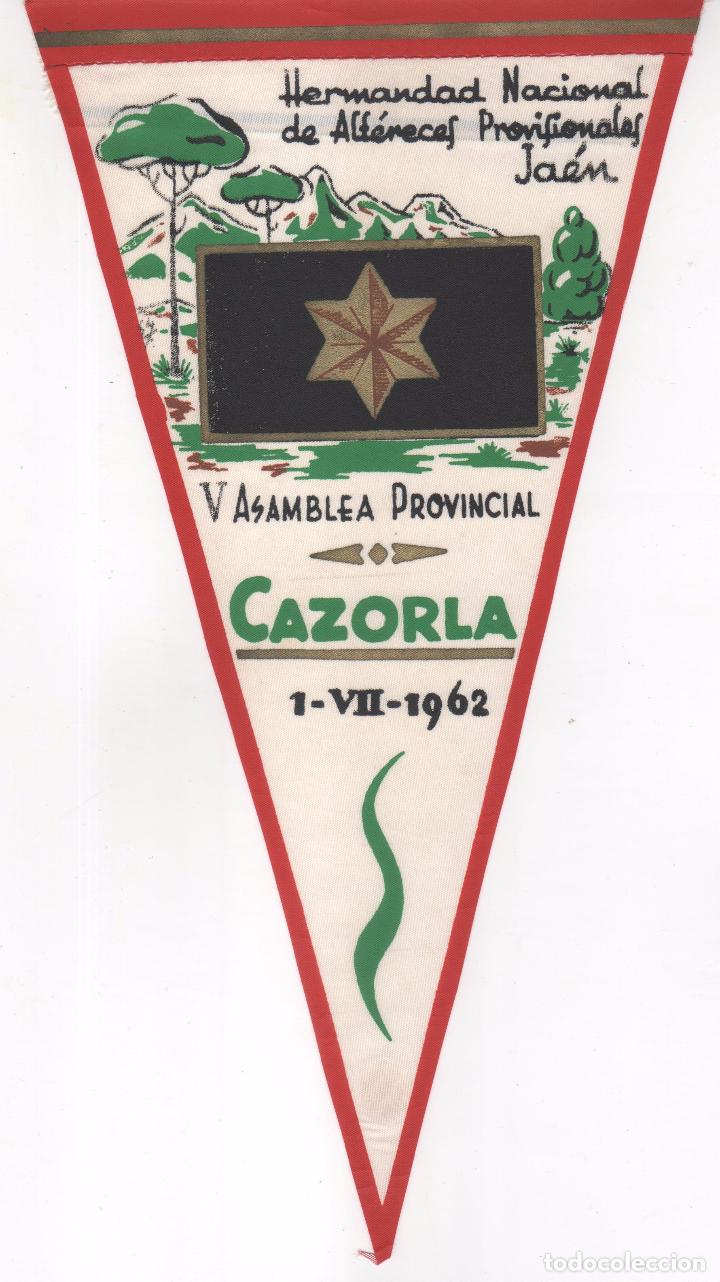 Fanions de collection: Bander&iacute;n Hermandad Nacional Alf&eacute;reces Provionales Ja&eacute;n. V Asamblea Cazorla 1962