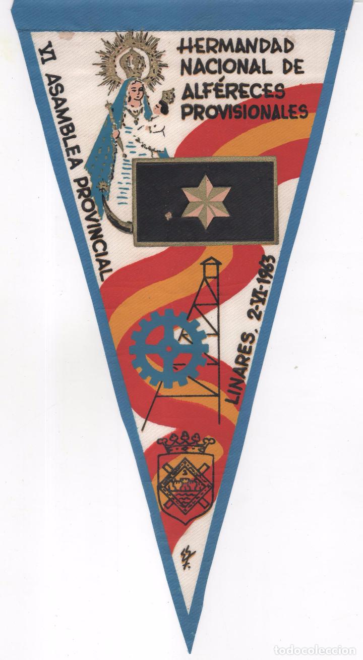 Fanions de collection: Bander&iacute;n Hermandad Nacional Alf&acute;reces Provisionales. VI Asamblea Provincial Linares 1963
