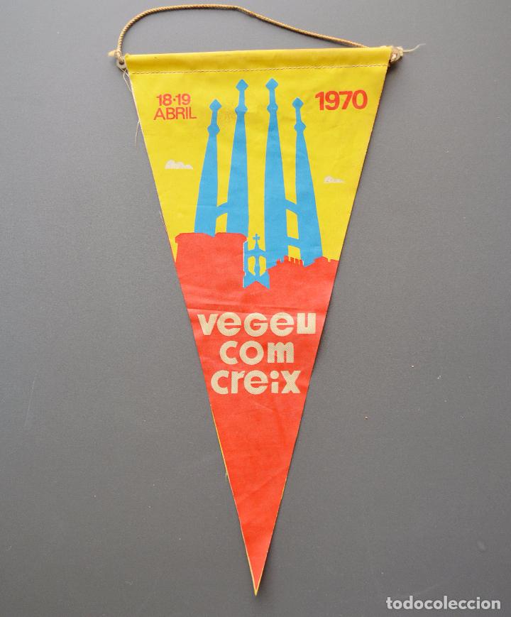 Galhardetes de cole&ccedil;&atilde;o: SAGRADA FAMILIA - BARCELONA - 18 19 ABRIL - 1970 - VEGEU COM CREIX