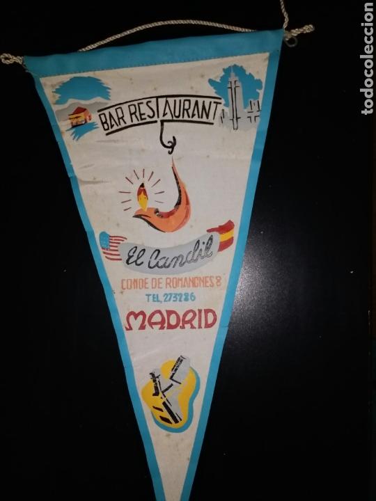 Galhardetes de cole&ccedil;&atilde;o: BANDERIN BAR RESTAURANT EL CANDIL. CONDE DE ROMANONES 8. MADRID.