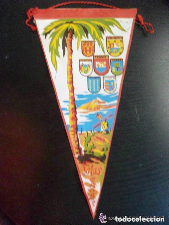 Collection pennants: BANDERIN TURISTICO DE LAS ISLAS CANARIAS . A&Ntilde;OS 50.