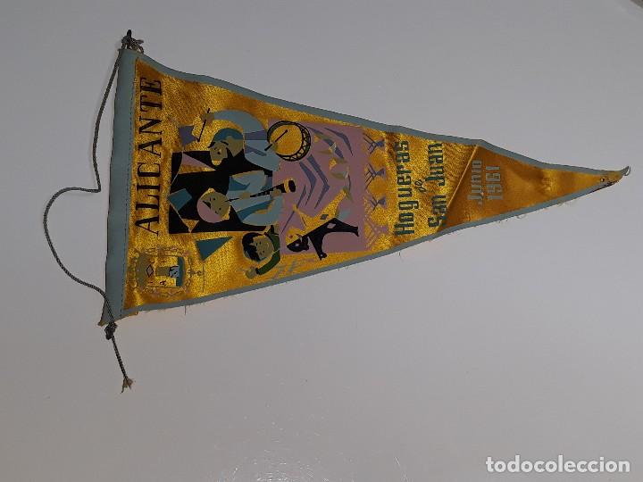 Collection pennants: ANTIGUO BANDERIN DE LAS HOGUERAS DE SAN JUAN DE ALICANTE JUNIO DE 1961