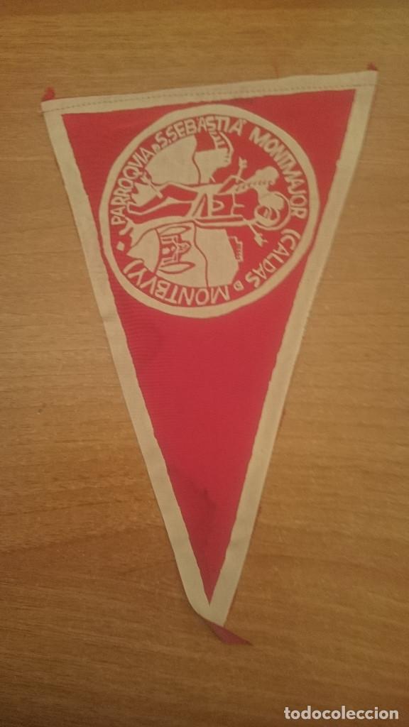 Collection pennants: ANTIGUO BANDER&Iacute;N. PARROQUIA SANT SEBASTI&Agrave;. CALDAS DE MONTBUY. A&Ntilde;OS 1960S