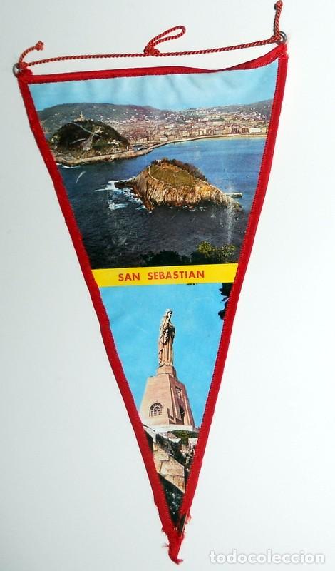 Sammlung von Wimpeln: BANDERIN ANTIGUO SAN SEBASTIAN DONOSTI PAIS VASCO - VINTAGE