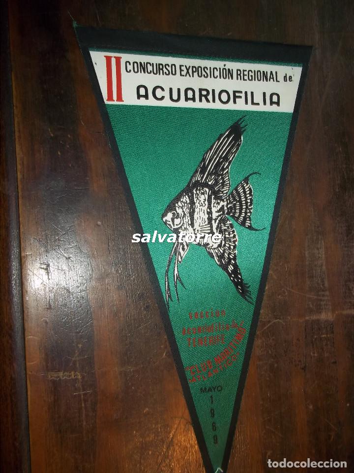 Sammlung von Wimpeln: II CONCURSO EXPOSICION REGIONAL DE ACUARIOFILIA.SANTA CRUZ TENERIFE.1969.CANARIAS.BANDERIN
