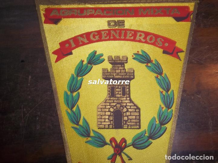 Sammlung von Wimpeln: AGRUPACION MIXTA DE INGENIEROS,CANARIAS. BANDERIN MILITAR.A&Ntilde;OS 60. TENERIFE
