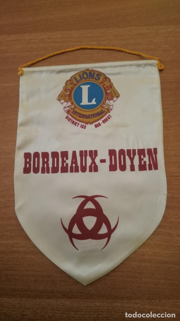 Bandierine di collezione: BANDERIN  BORDEAUX- DOYEN - DISTRICT 103- SUB OUEST