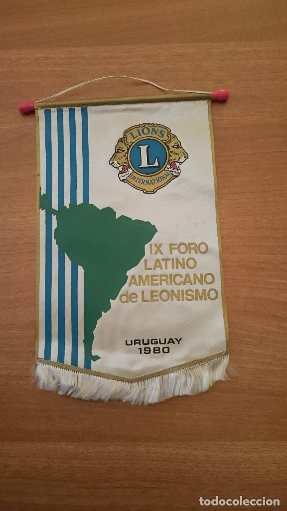 Bandierine di collezione: BANDERIN IX FORO  LATINO AMERICANO DE LEONISMO -URUGUAY 1980