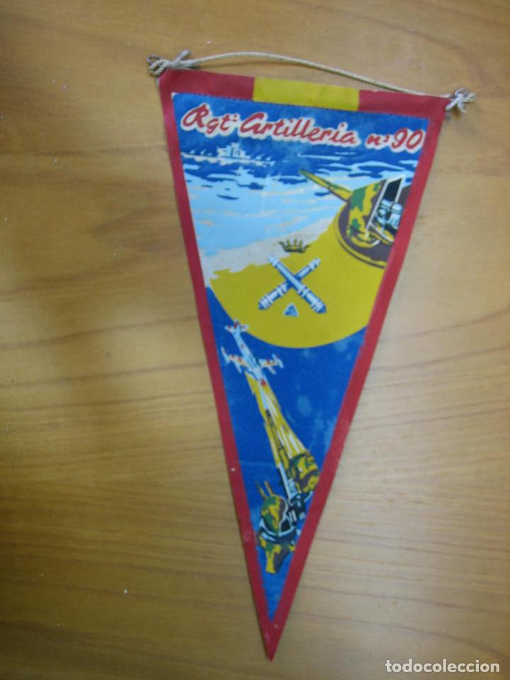 Banderines de colecci&oacute;n: Antiguo bander&iacute;n. Regimiento de artiller&iacute;a n&uacute;mero 90