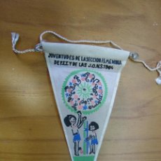 Banderines de colección: ANTIGUO BANDERIN.JUVENTUDES SECCIÓN FEMENINA DE FET Y DE LAS JONS. 1964. Lote 122278395