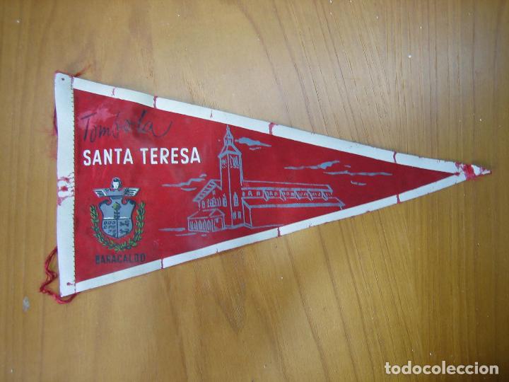 Fanions de collection: Antiguo banderin a&ntilde;os 60. T&oacute;mbola Santa Teresa. Baracaldo