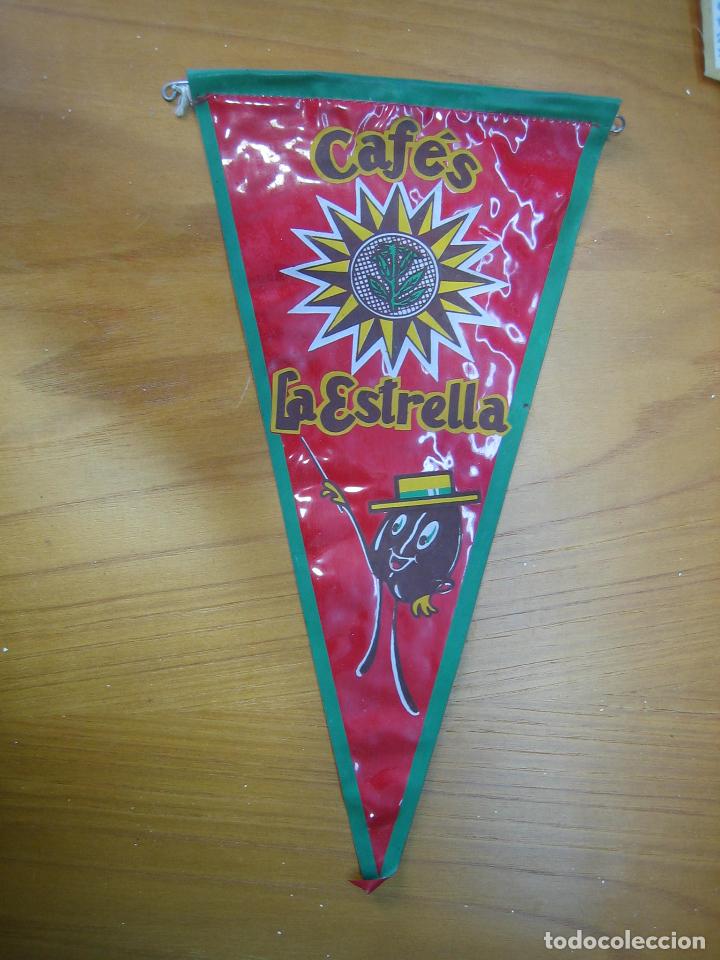 Banderines de colecci&oacute;n: Antiguo bander&iacute;n publicitario. Caf&eacute;s la estrella