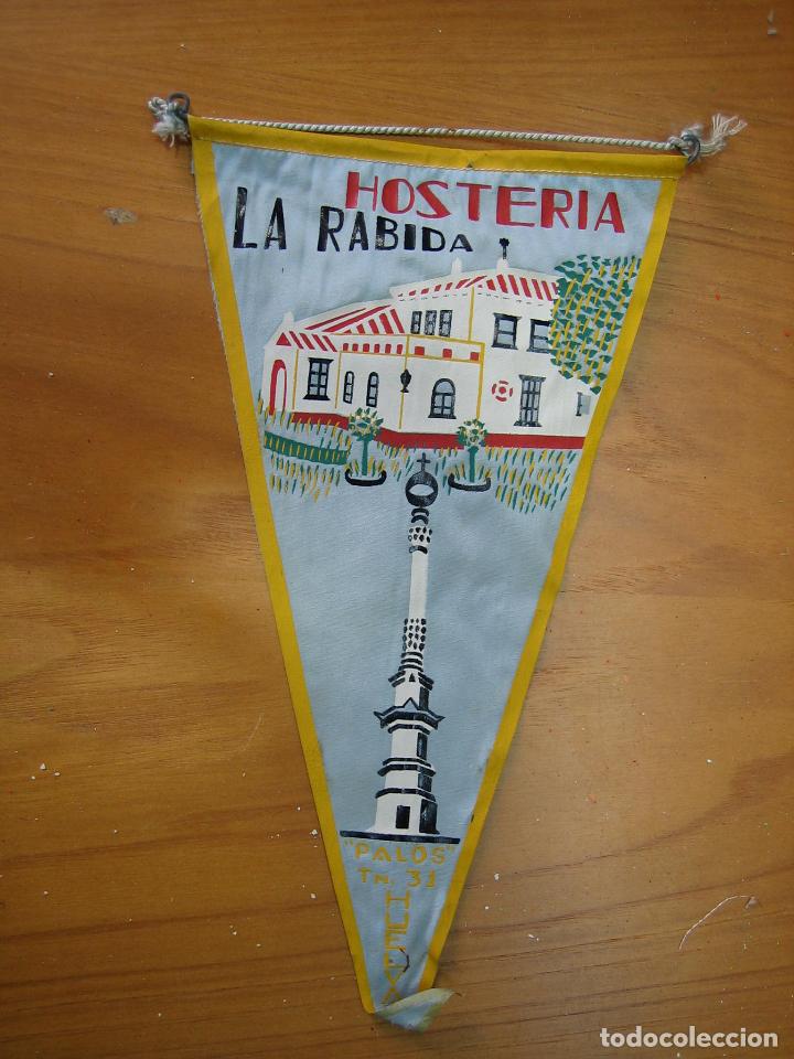 Sammlung von Wimpeln: Antiguo bander&iacute;n publicitario. Hoster&iacute;a La R&aacute;bida. Palos. Huelva