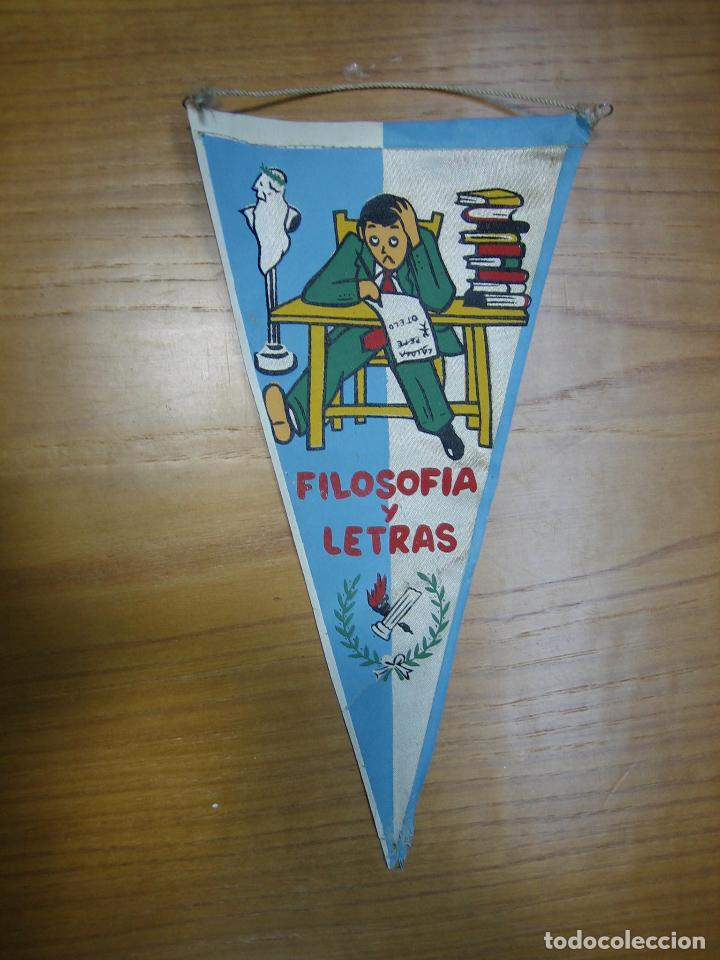Sammlung von Wimpeln: Antiguo banderin Universitario. Filosof&iacute;a y letras. A&ntilde;os 60