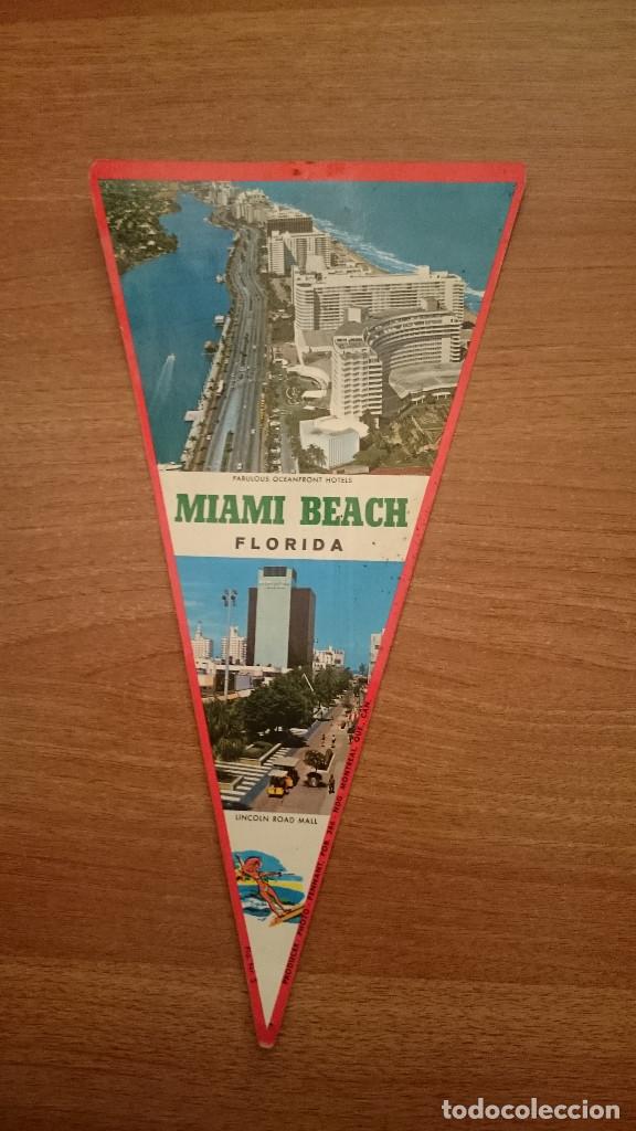 Galhardetes de cole&ccedil;&atilde;o: BANDERIN DE MIAMI BEACH FLORIDA
