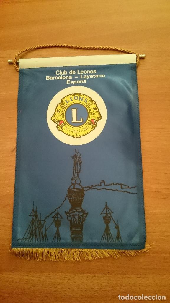 Galhardetes de cole&ccedil;&atilde;o: BANDERIN DE LEONES BARCELONA - LAYETANO  ESPA&Ntilde;A