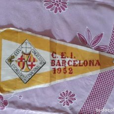 Banderines de colección: BANDERIN EUCARISTICO 1952 BARCELONA