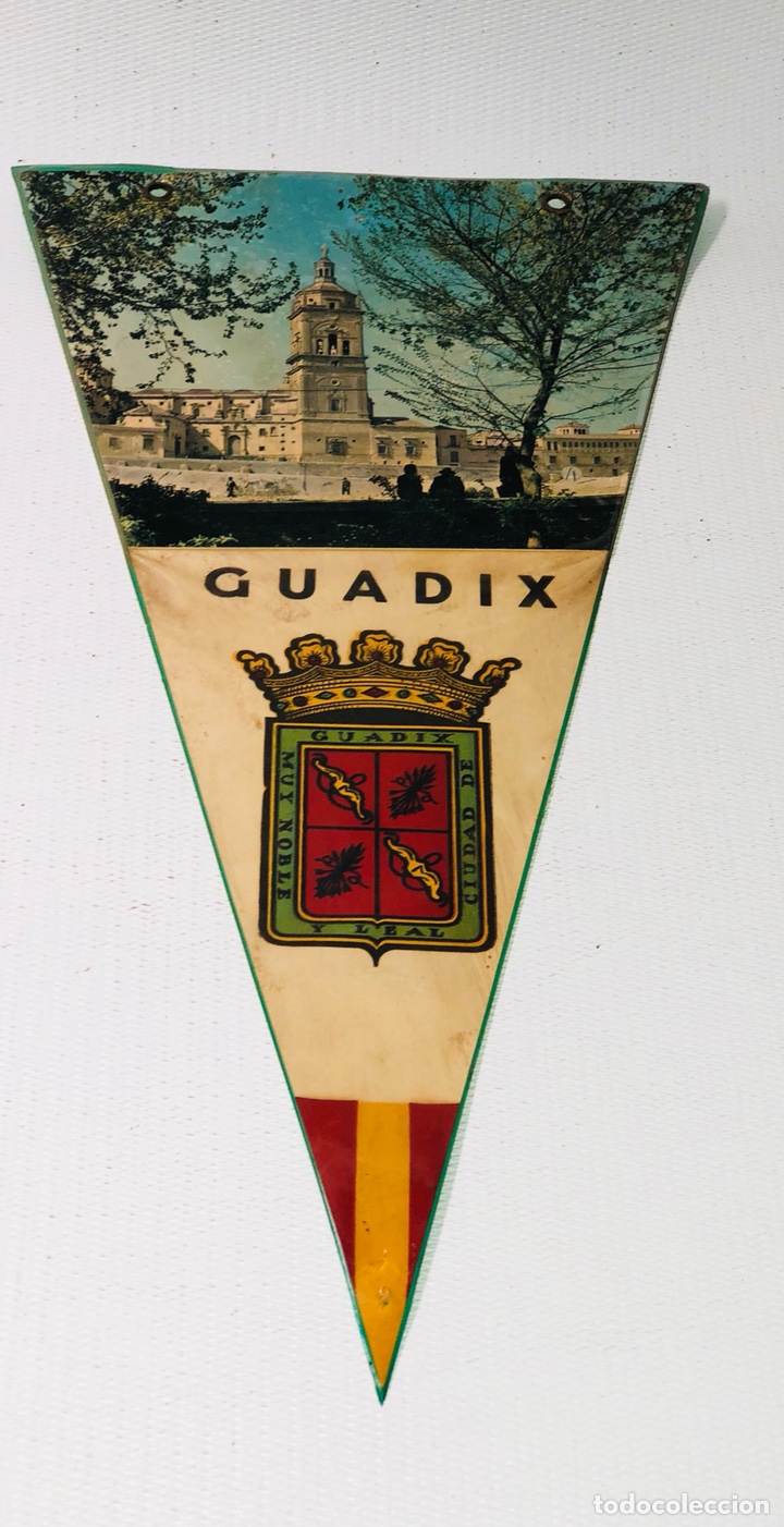 Sammlung von Wimpeln: ANTIGUO BANDERIN DE GUADIX &middot; GRANADA &middot;&middot; A&Ntilde;OS 70 - 80 &middot;&middot;TAL COMO SE VE