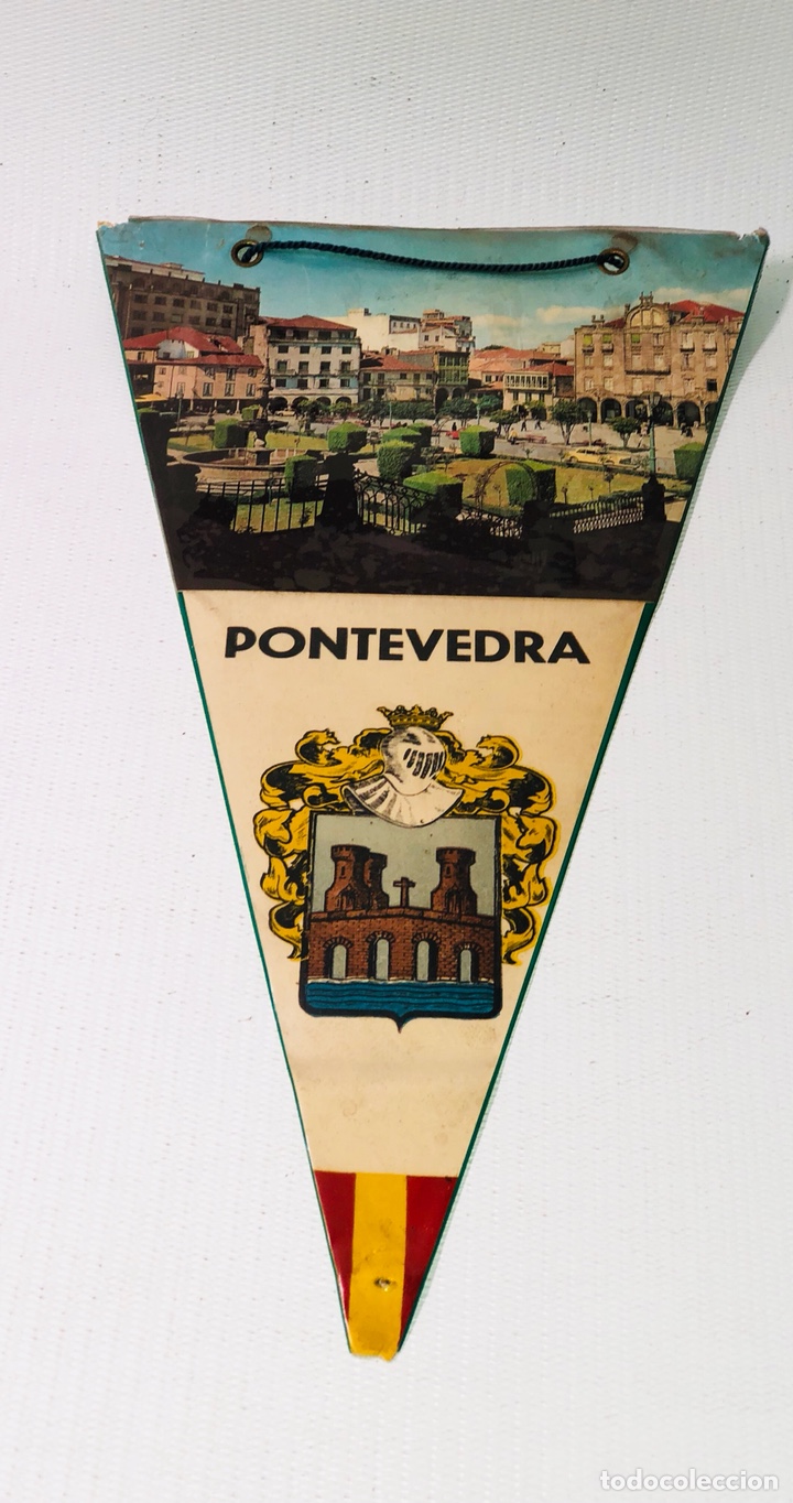 Sammlung von Wimpeln: ANTIGUO BANDERIN DE PONTEVEDRA &middot;&middot; A&Ntilde;OS 70 - 80 &middot;&middot;TAL COMO SE VE
