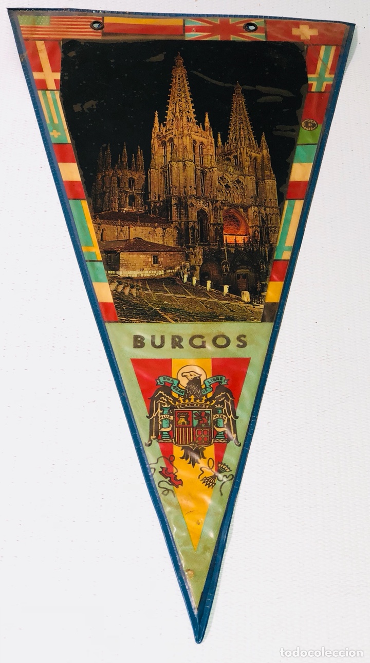 Sammlung von Wimpeln: ANTIGUO BANDERIN DE BURGOS &middot;&middot; A&Ntilde;OS 70 - 80 &middot;&middot;TAL COMO SE VE