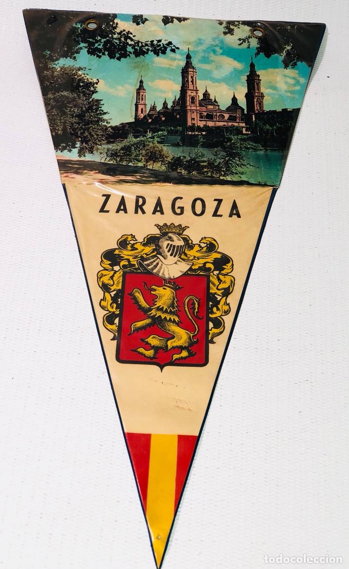 Sammlung von Wimpeln: ANTIGUO BANDERIN DE ZARAGOZA &middot;&middot; A&Ntilde;OS 70 - 80 &middot;&middot;TAL COMO SE VE