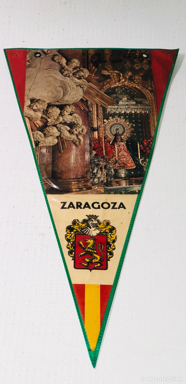 Sammlung von Wimpeln: ANTIGUO BANDERIN DE ZARAGOZA &middot;&middot; A&Ntilde;OS 70 - 80 &middot;&middot;TAL COMO SE VE