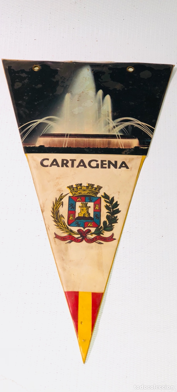 Sammlung von Wimpeln: ANTIGUO BANDERIN DE CARTAGENA &middot;&middot; A&Ntilde;OS 70 - 80 &middot;&middot;TAL COMO SE VE